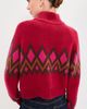 LE BOP LE BOP Lindsay Turtleneck Sweater Red Fair Isle - 4