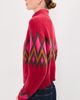 LE BOP LE BOP Lindsay Turtleneck Sweater Red Fair Isle - 5