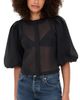 LE BOP LE BOP Liza Puff Sleeve in Organza Black - 1