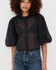 LE BOP LE BOP Liza Puff Sleeve in Organza Black - 2
