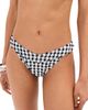 LE BOP LE BOP Low V Rise Bikini Bottoms Gingham (Black/White) - 1