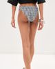 LE BOP LE BOP Low V Rise Bikini Bottoms Gingham (Black/White) - 3
