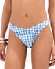 LE BOP LE BOP Low V Rise Bikini Bottoms Gingham (Marina/Ivory) - 1
