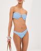 LE BOP LE BOP Low V Rise Bikini Bottoms Gingham (Marina/Ivory) - 5