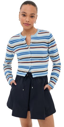 LE BOP LE BOP Mara Cardigan Sky Multi Stripe