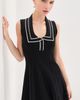 LE BOP LE BOP Maren Ribbed Dress Black/White - 2