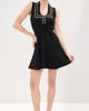 LE BOP LE BOP Maren Ribbed Dress Black/White - 5