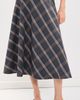 LE BOP LE BOP Myrtle Circle Skirt Charcoal/Blue Plaid - 3