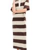 LE BOP LE BOP Nell Polo Maxi Dress Chocolate/Beige - 1