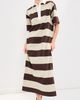 LE BOP LE BOP Nell Polo Maxi Dress Chocolate/Beige - 2