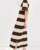 LE BOP LE BOP Nell Polo Maxi Dress Chocolate/Beige - 4