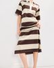 LE BOP LE BOP Nell Polo Maxi Dress Chocolate/Beige - 5