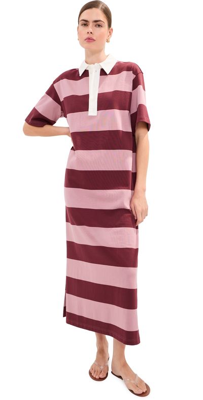 LE BOP LE BOP Nell Polo Maxi Dress Mahogany/Rose