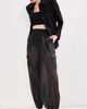 LE BOP LE BOP Organza Cargo Pocket Pants Black - 2