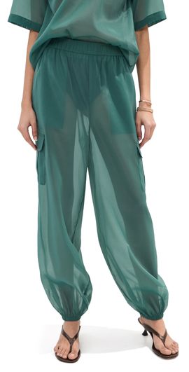 LE BOP LE BOP Organza Cargo Pocket Pants Jasper Green