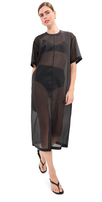 LE BOP LE BOP Organza Midi Dress Black