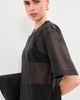 LE BOP LE BOP Organza Midi Dress Black - 6
