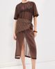LE BOP LE BOP Organza Midi Dress Coffee Bean - 2