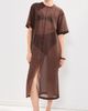 LE BOP LE BOP Organza Midi Dress Coffee Bean - 5