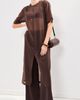 LE BOP LE BOP Organza Midi Dress Coffee Bean - 6