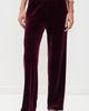 LE BOP LE BOP Paige Velvet Pants Wine/Ivory Stripe - 2