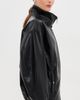 LE BOP LE BOP Pebble Faux Leather Bomber Black - 5