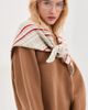 LE BOP LE BOP Plaid Triangle Scarf Taupe/White/Red One - 3