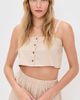 LE BOP LE BOP Poplin Martha Crop Top Khaki - 2