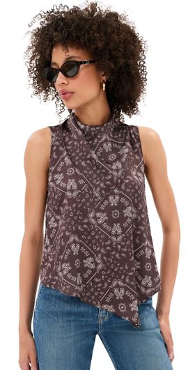LE BOP LE BOP Riley Blouse Brown Bandana