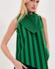 LE BOP LE BOP Riley Blouse Green/Dark Green Stripe - 2