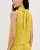 LE BOP LE BOP Riley Checked Blouse Chartreuse - 3