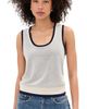 LE BOP LE BOP Rina Tank Top White/Midnight - 1