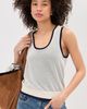 LE BOP LE BOP Rina Tank Top White/Midnight - 2