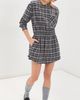 LE BOP LE BOP Rocky Shirt Dress Heather Grey Plaid - 2