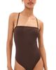 LE BOP LE BOP Square Neck One Piece Shaved Chocolate - 1