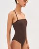 LE BOP LE BOP Square Neck One Piece Shaved Chocolate - 4