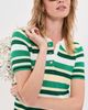 LE BOP LE BOP Stripe Boucle Polo Shirt Kelly Green Multi - 2