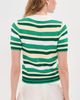 LE BOP LE BOP Stripe Boucle Polo Shirt Kelly Green Multi - 3