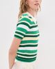 LE BOP LE BOP Stripe Boucle Polo Shirt Kelly Green Multi - 4