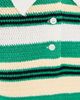 LE BOP LE BOP Stripe Boucle Polo Shirt Kelly Green Multi - 6
