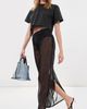 LE BOP LE BOP Stripe Lace Hazel Tee Charcoal Stripe/Black - 2
