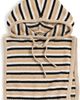 LE BOP LE BOP Striped Balaclava Dickie Oatmeal/Black/White/Camel One - 1