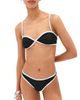 LE BOP LE BOP Tamera Colorblock Bikini Top Black/White - 1