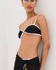 LE BOP LE BOP Tamera Colorblock Bikini Top Black/White - 2