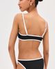 LE BOP LE BOP Tamera Colorblock Bikini Top Black/White - 3