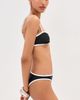 LE BOP LE BOP Tamera Colorblock Bikini Top Black/White - 4