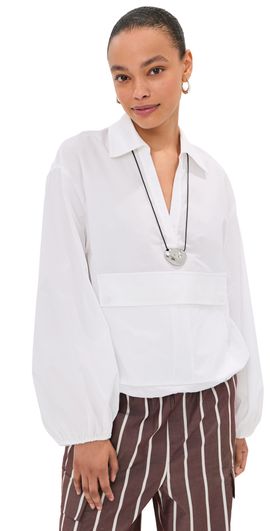 LE BOP LE BOP Tate Poplin Pullover White