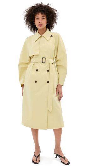 LE BOP LE BOP Toby Trench Coat Honeydew