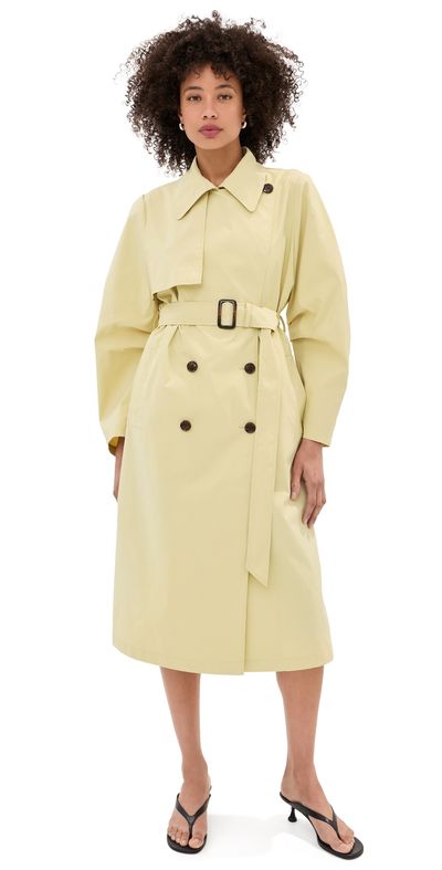 LE BOP LE BOP Toby Trench Coat Honeydew