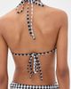 LE BOP LE BOP Triangle Bikini Top Gingham (Black/White) - 3